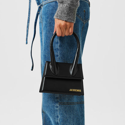 JACQUEMUS Le Chiquito Moyen — Structured Top-Handle Bag